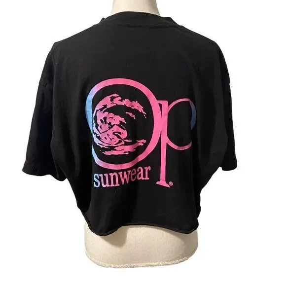 OP Ocean Pacific by Icons of Culture Crop Shirt - Picture 1 of 5
